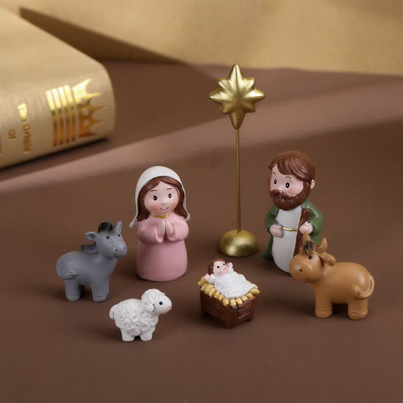 Christianartworkshop Precisely Handcrafted Nativity Character Set: Badge of Soft Heavenly Light - image 3