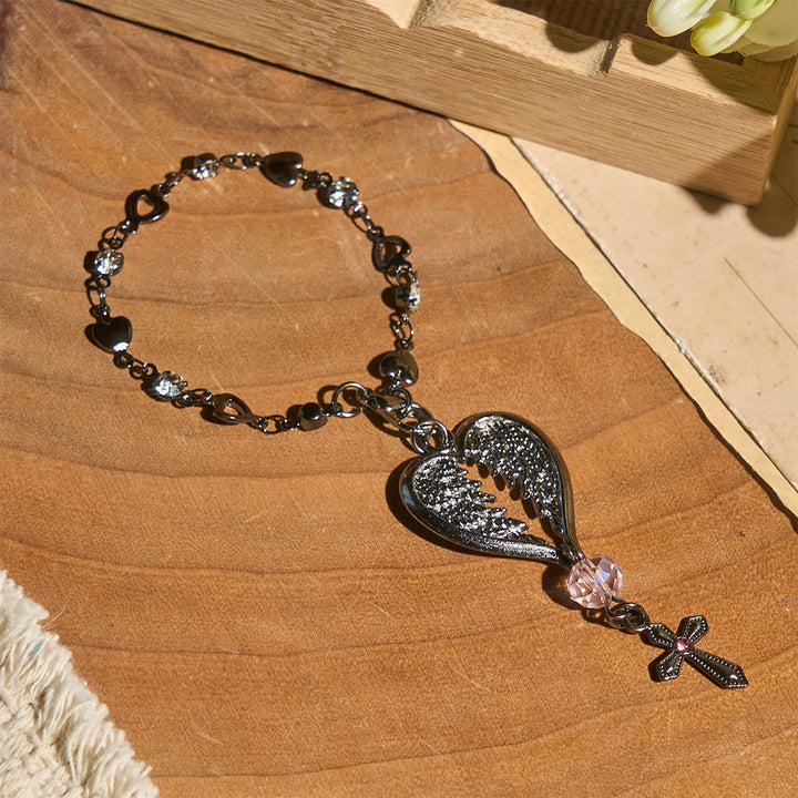 Christianartworkshop Guardian Angel-Wing Heart Keychain for Car: Quiet Reminder of Tender Protection - image 10