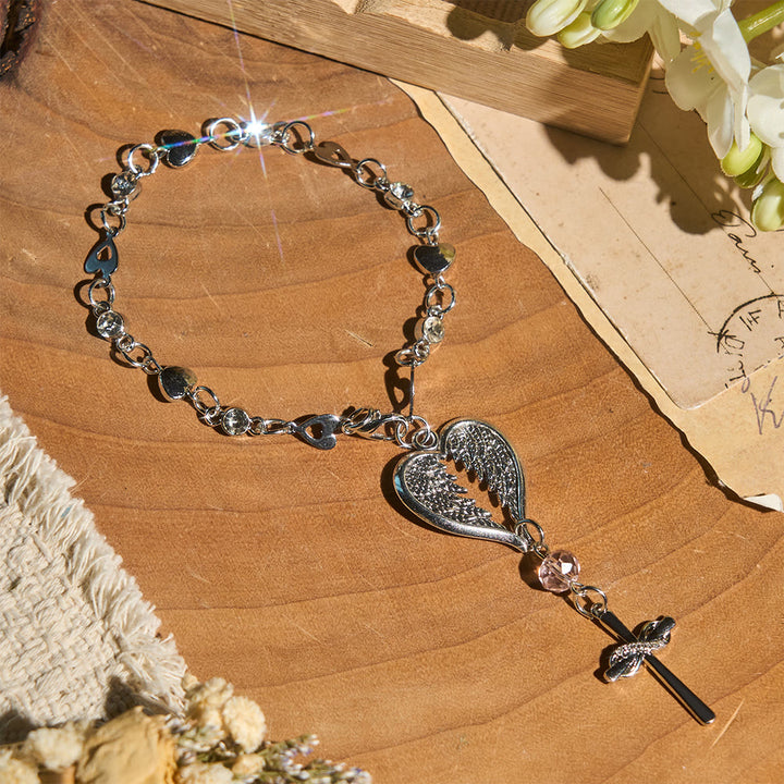 Christianartworkshop Guardian Angel-Wing Heart Keychain for Car: Quiet Reminder of Tender Protection - image 5
