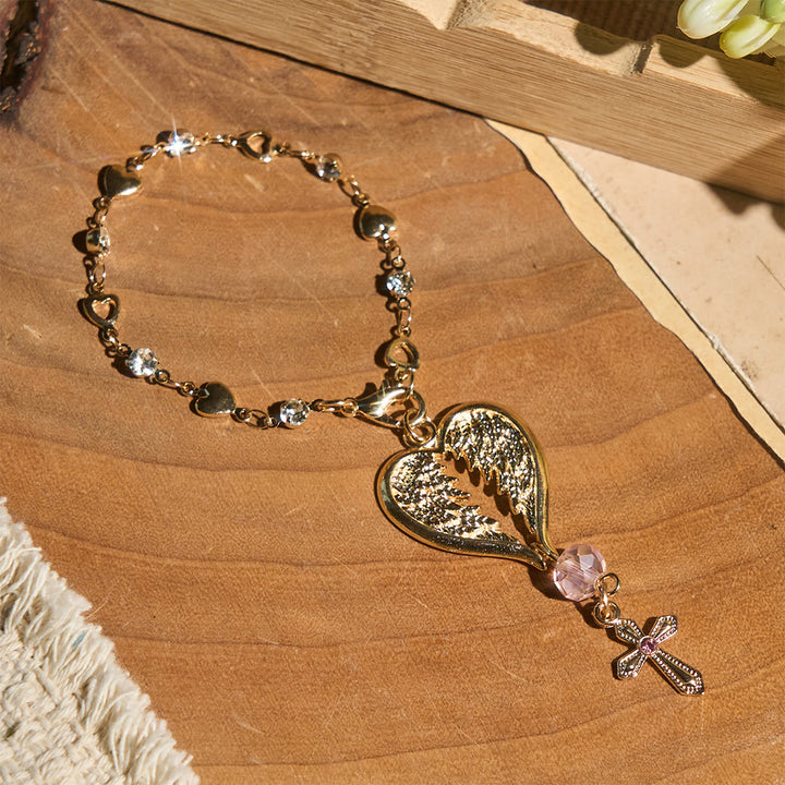 Christianartworkshop Guardian Angel-Wing Heart Keychain for Car: Quiet Reminder of Tender Protection - image 8