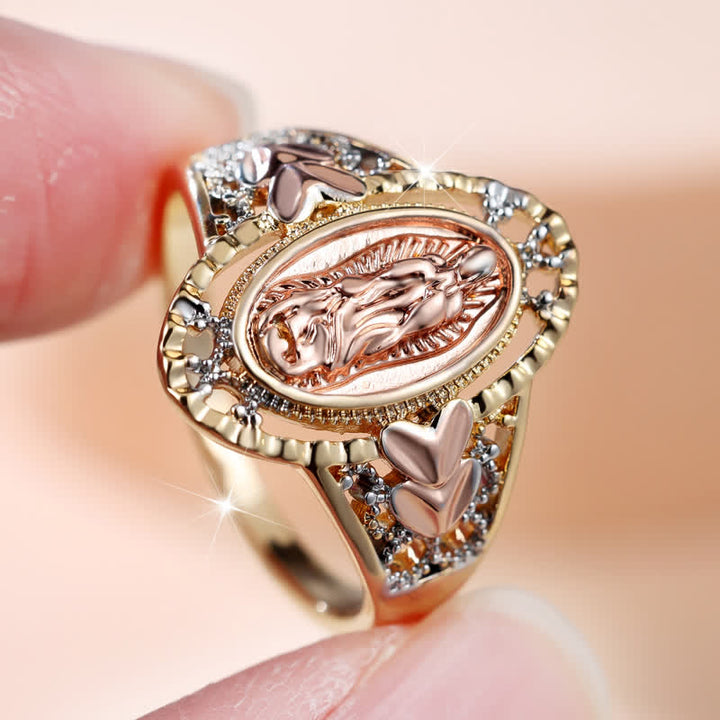 FREE Today: Our Lady of Guadalupe Enameled Devotional Ring with Floral Accents: A Symbol of Marian Grace & Divine Protection - image 10