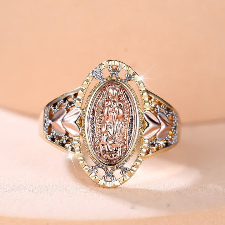 FREE Today: Our Lady of Guadalupe Enameled Devotional Ring with Floral Accents: A Symbol of Marian Grace & Divine Protection - image 12