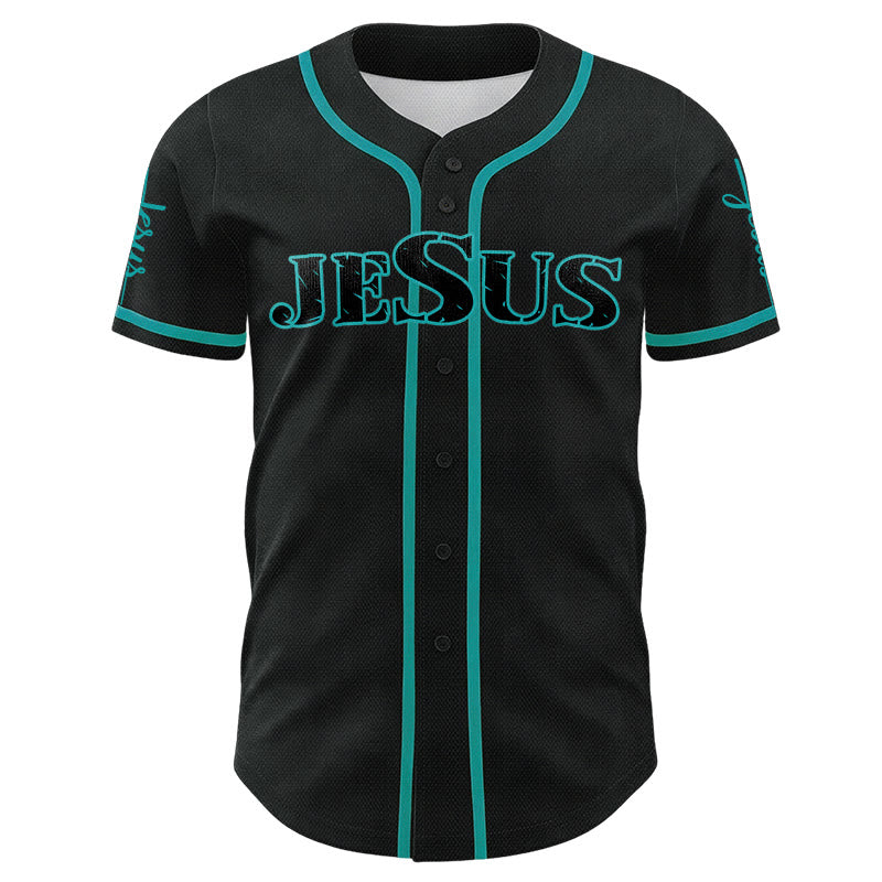 Christianartworkshop Jesus Cross Nail and Crown of Thorns Baseball Jersey - image 18