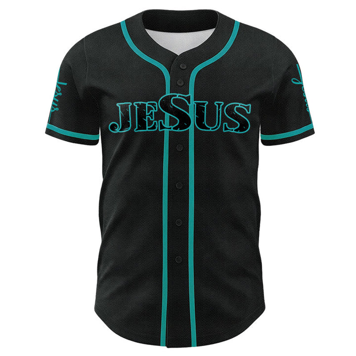 Christianartworkshop Jesus Cross Nail and Crown of Thorns Baseball Jersey - image 18