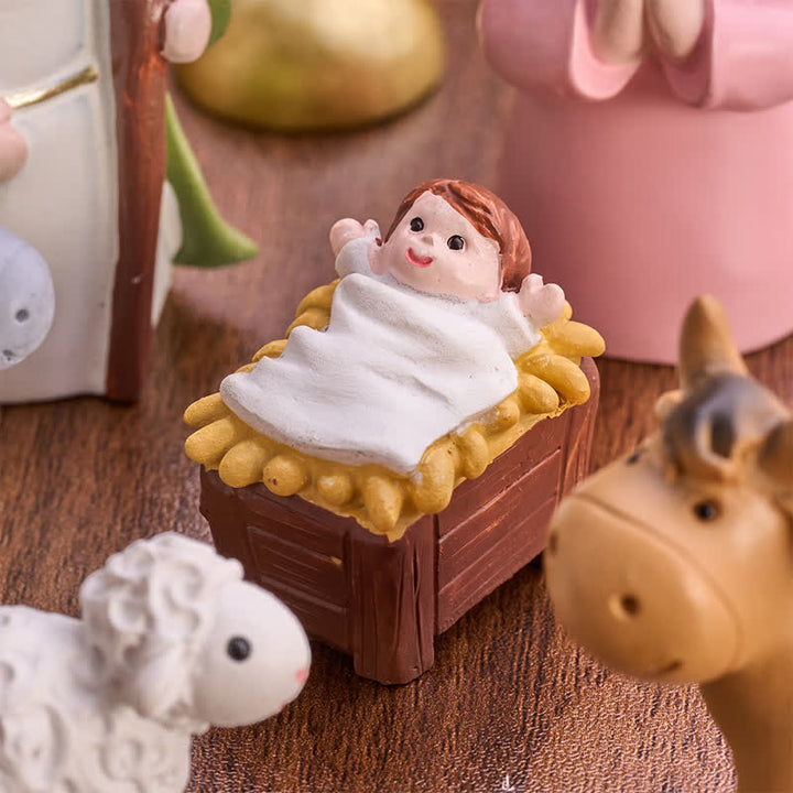 Christianartworkshop Precisely Handcrafted Nativity Character Set: Badge of Soft Heavenly Light - image 8