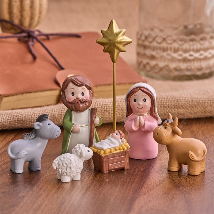 Christianartworkshop Precisely Handcrafted Nativity Character Set: Badge of Soft Heavenly Light - image 5