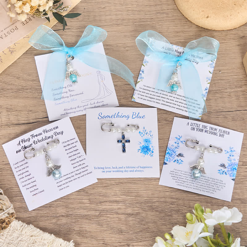 Christianartworkshop Pearl Keepsake Brooch Charm with Heavenly Symbols: Symbol of Gentle Guardianship - image 1