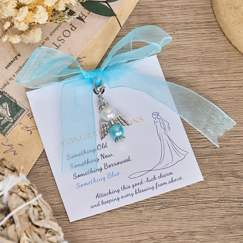 Christianartworkshop Pearl Keepsake Brooch Charm with Heavenly Symbols: Symbol of Gentle Guardianship - Guardian Angel A - image 2