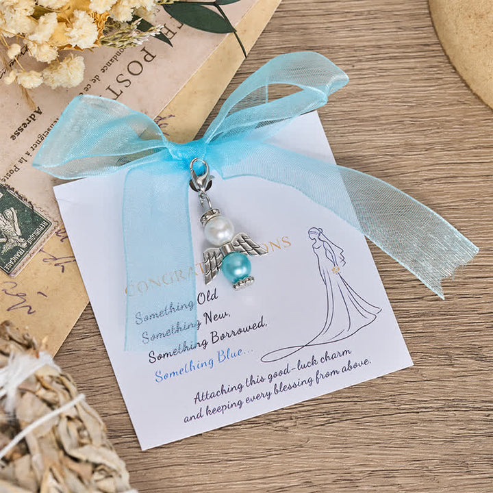 Christianartworkshop Pearl Keepsake Brooch Charm with Heavenly Symbols: Symbol of Gentle Guardianship - Guardian Angel A - image 2