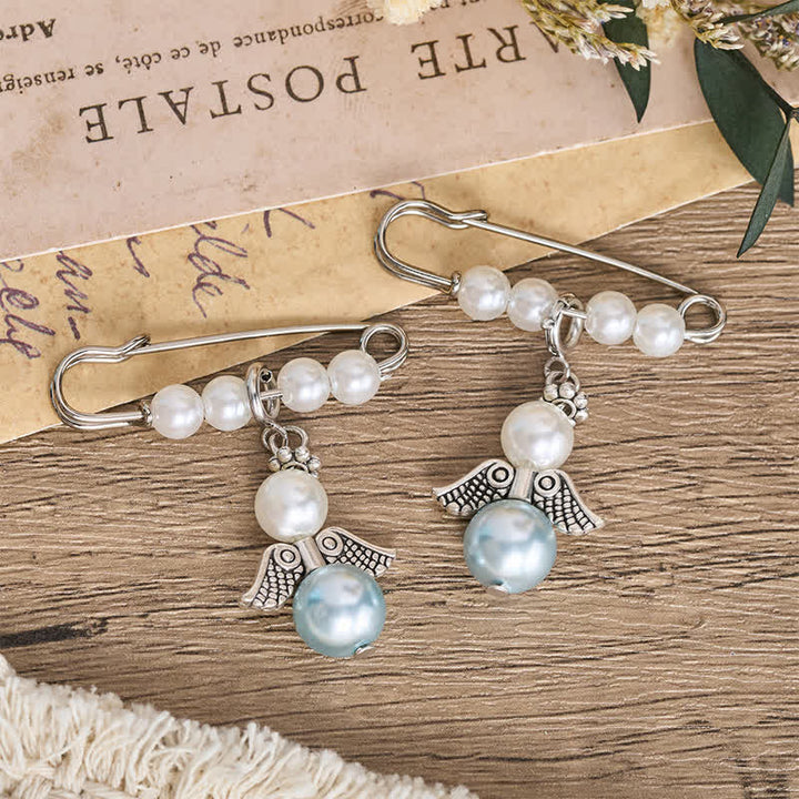 Christianartworkshop Pearl Keepsake Brooch Charm with Heavenly Symbols: Symbol of Gentle Guardianship - image 7