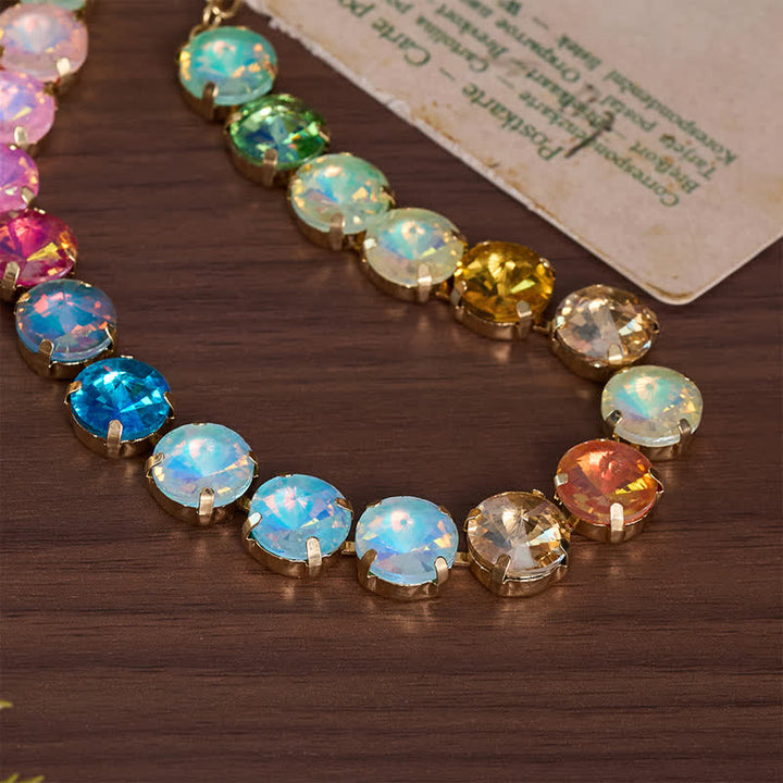 Christianartworkshop Eye-Catching Jeweled Copper Cross Necklace: Messenger of Heavenly Splendor - image 4
