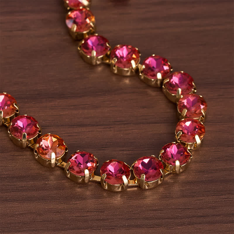 Christianartworkshop Statement Rivoli Crystal Copper Cross Necklace: Token of Unwavering Divine Majesty - image 13
