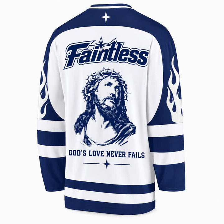 Christianartworkshop Virgin Mary Streetwear Long Sleeve Hockey Jersey - image 2