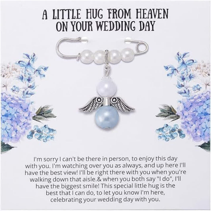Christianartworkshop Pearl Keepsake Brooch Charm with Heavenly Symbols: Symbol of Gentle Guardianship - image 0
