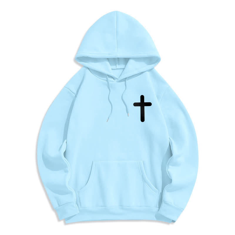 Christianartworkshop Jesus Loves You Oversized Fleece Pullover Hoodie - image 23