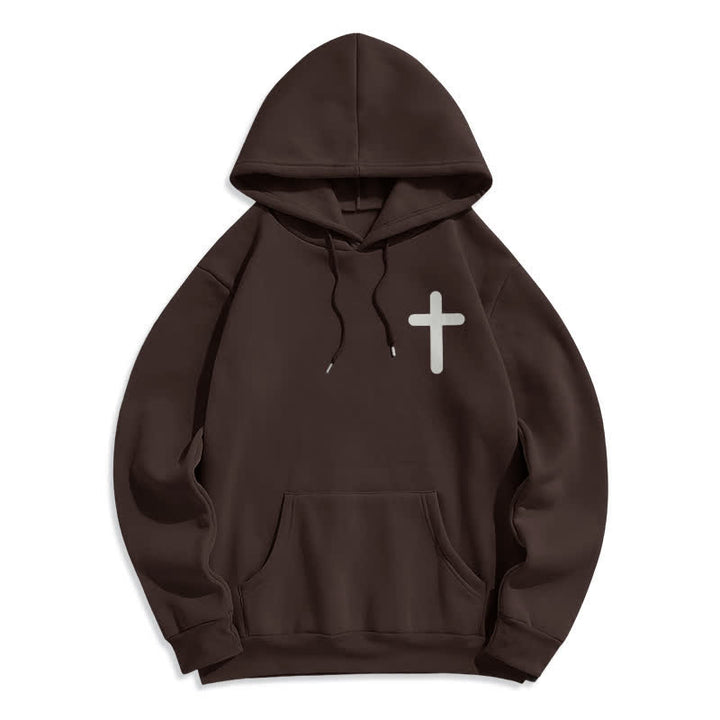Christianartworkshop Jesus Loves You Oversized Fleece Pullover Hoodie - image 11