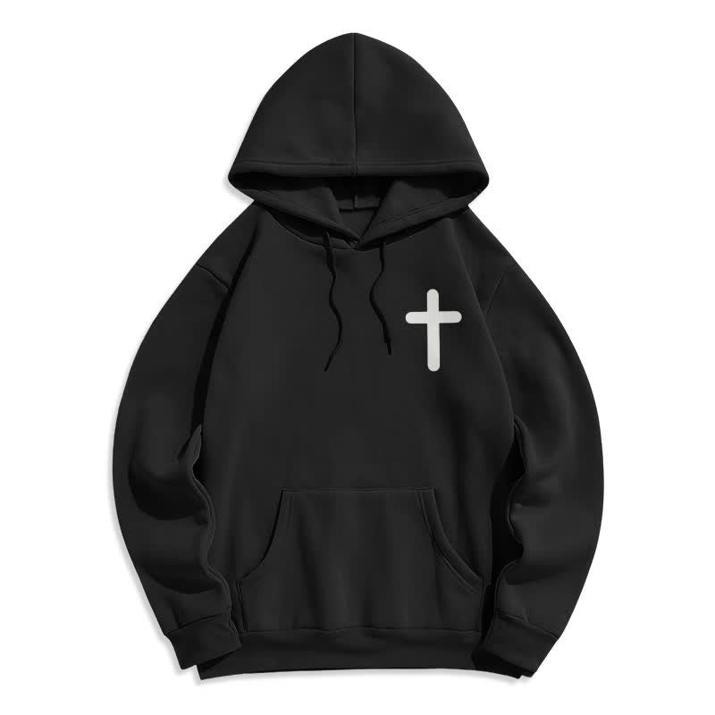 Christianartworkshop Jesus Loves You Oversized Fleece Pullover Hoodie - image 2