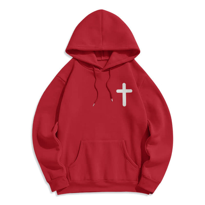 Christianartworkshop Jesus Loves You Oversized Fleece Pullover Hoodie - image 20