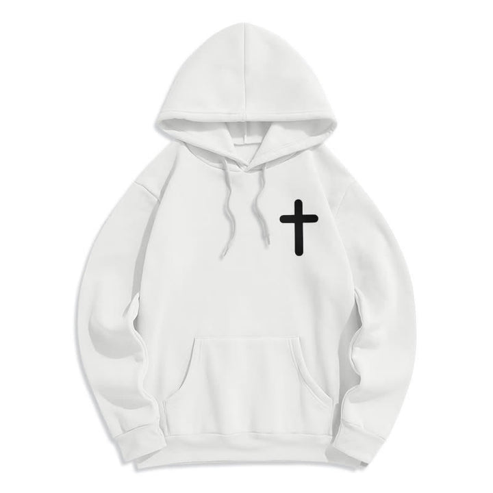 Christianartworkshop Jesus Loves You Oversized Fleece Pullover Hoodie - image 5
