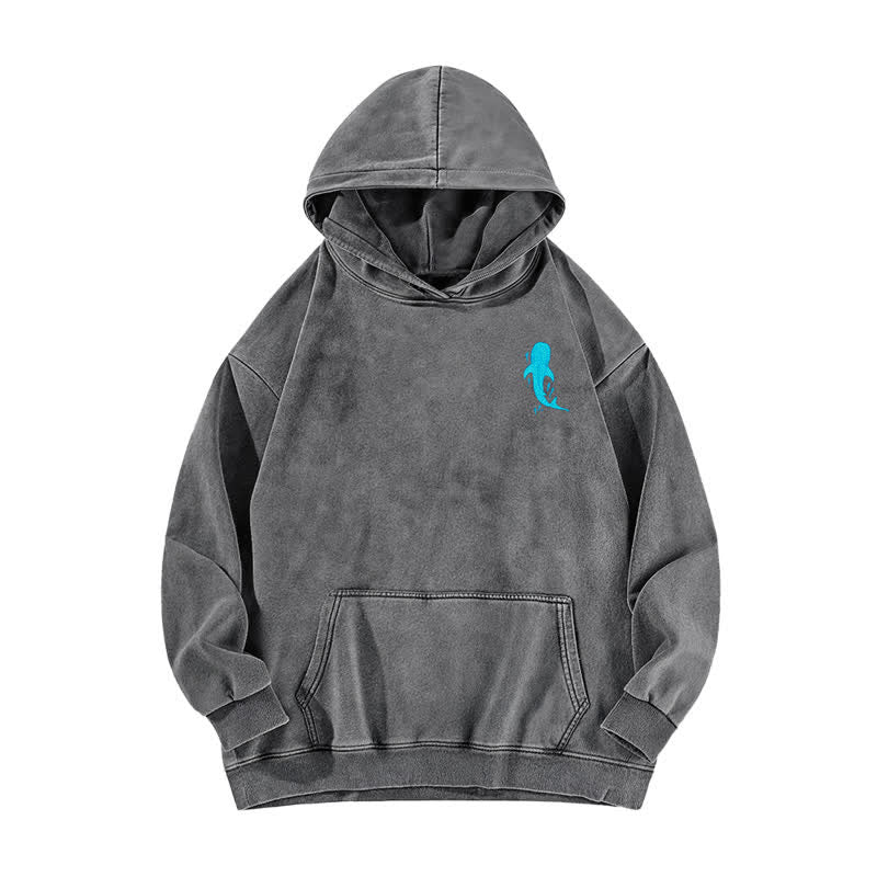 Christianartworkshop Deep Waters Isaiah 43:2 Whale Shark Washed Hoodie - image 11