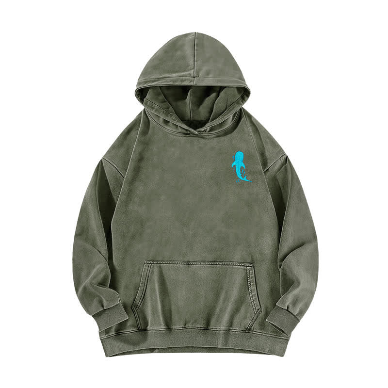 Christianartworkshop Deep Waters Isaiah 43:2 Whale Shark Washed Hoodie - image 14