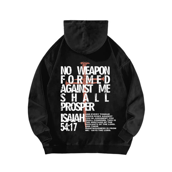 Christianartworkshop No Weapon Formed Against Me Washed Hoodie - image 1