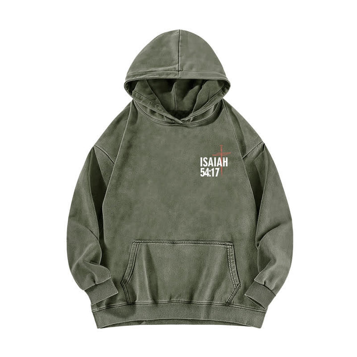 Christianartworkshop No Weapon Formed Against Me Washed Hoodie - image 11