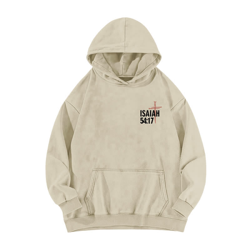Christianartworkshop No Weapon Formed Against Me Washed Hoodie - image 5