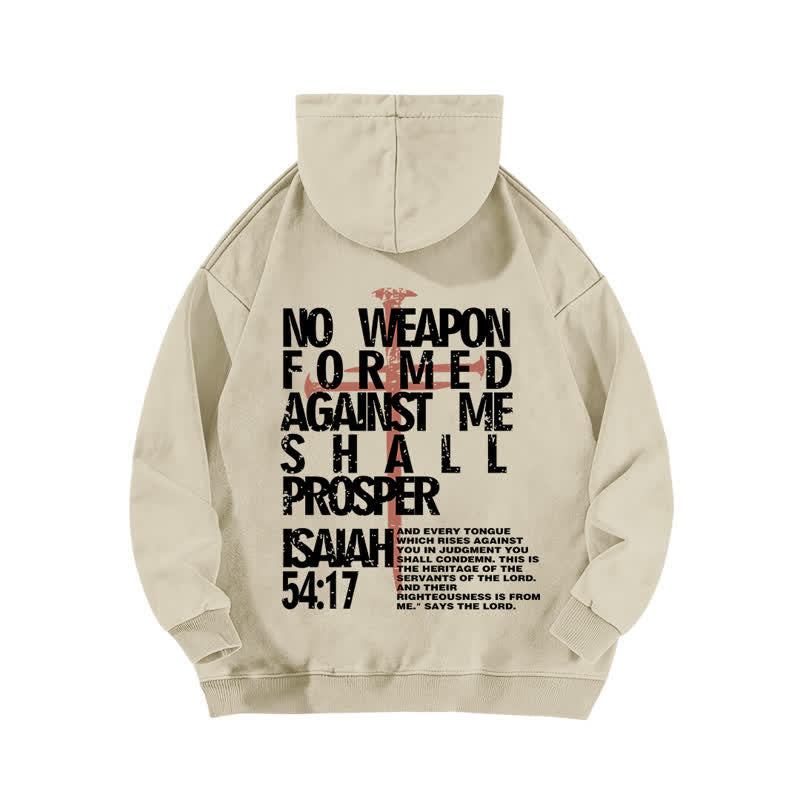 Christianartworkshop No Weapon Formed Against Me Washed Hoodie - image 4