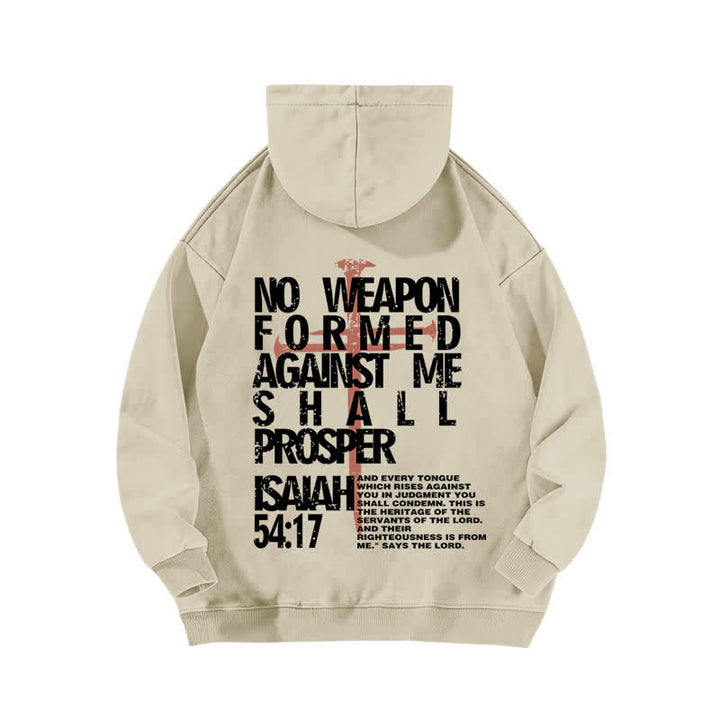 Christianartworkshop No Weapon Formed Against Me Washed Hoodie - image 4