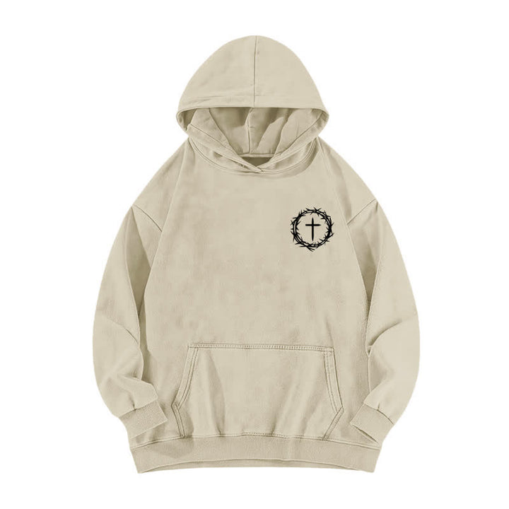 Christianartworkshop A Lot Can Happen In 3 Days Thorn Cross Washed Hoodie - image 11