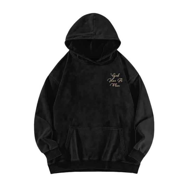 Christianartworkshop Jesus Saves Good News Front And Back Washed Hoodie - image 2