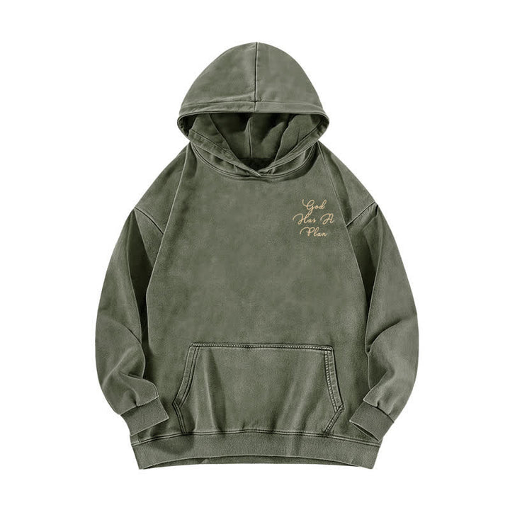 Christianartworkshop Jesus Saves Good News Front And Back Washed Hoodie - image 8