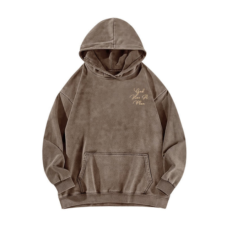 Christianartworkshop Jesus Saves Good News Front And Back Washed Hoodie - image 11