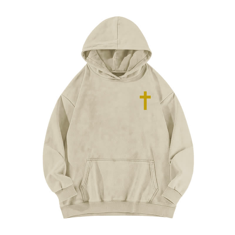 Christianartworkshop Holy Spirit Dove Graphic Oversized Black Washed Hoodie - image 5