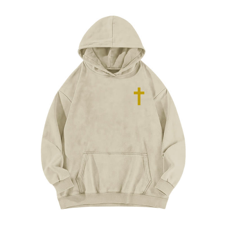Christianartworkshop Holy Spirit Dove Graphic Oversized Black Washed Hoodie - image 5