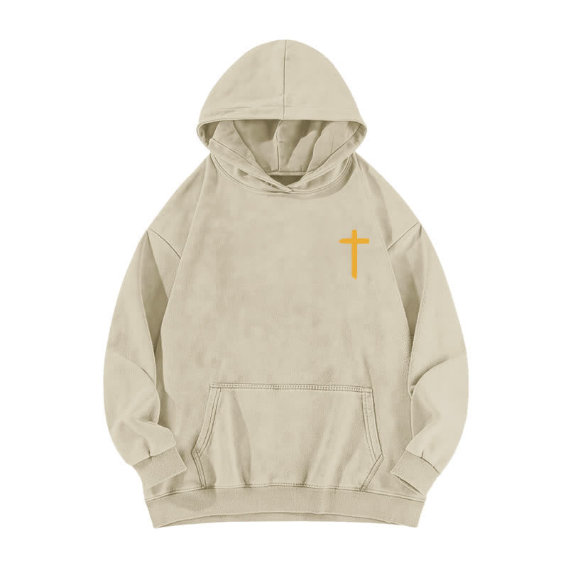 Christianartworkshop Jesus Is King Crown Back Print Washed Hoodie - image 5