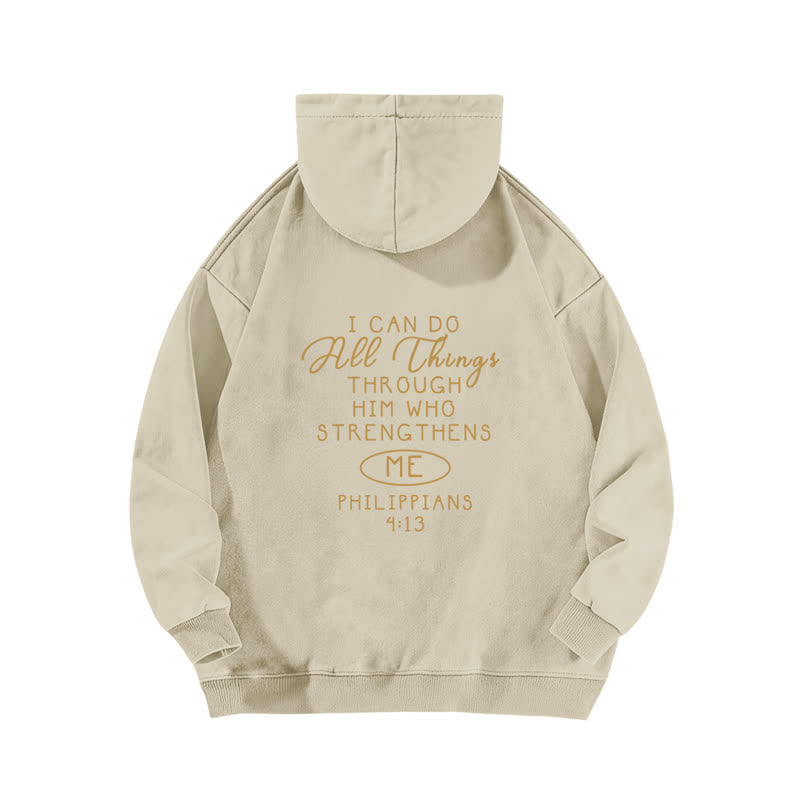 Christianartworkshop I Can Do All Things Cross Chest Washed Hoodie - image 4