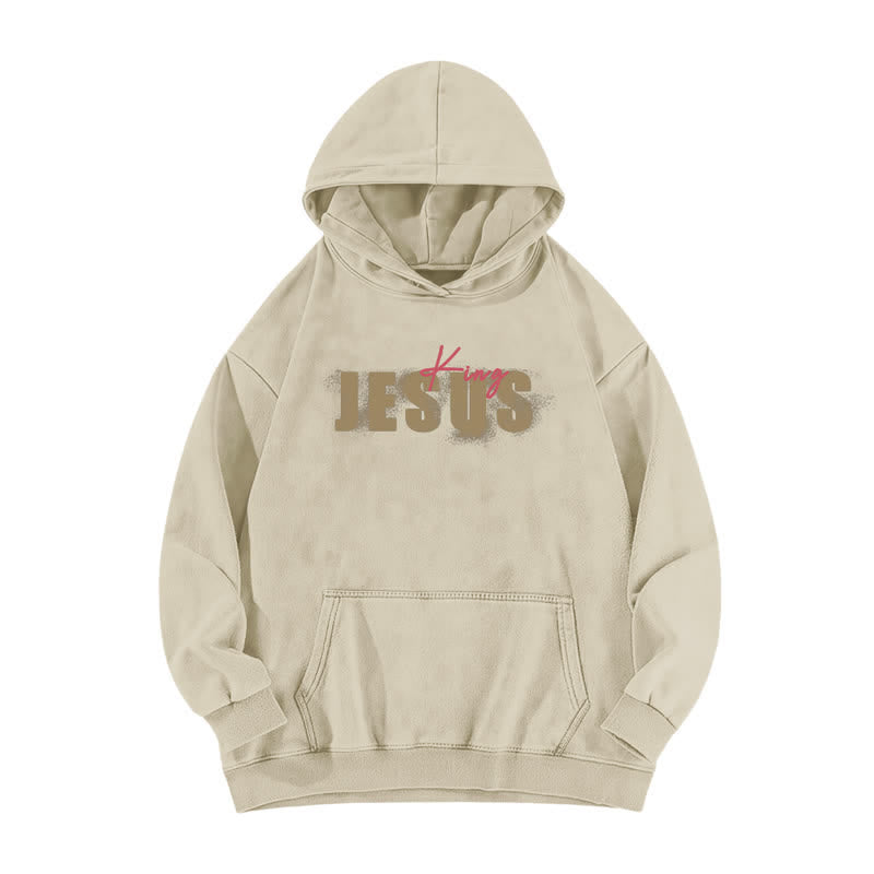 Christianartworkshop Jesus King Front And Back Print Washed Hoodie - image 2
