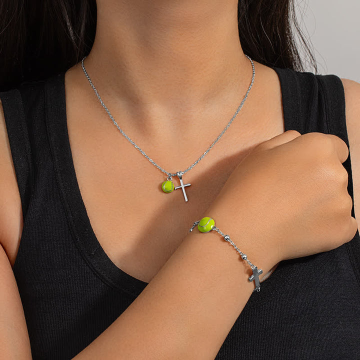 Christianartworkshop Lightweight Sacred Cross Jewelry Set: Token of Abiding Peace for Active Moments - Cross P Set (With Card) - image 16