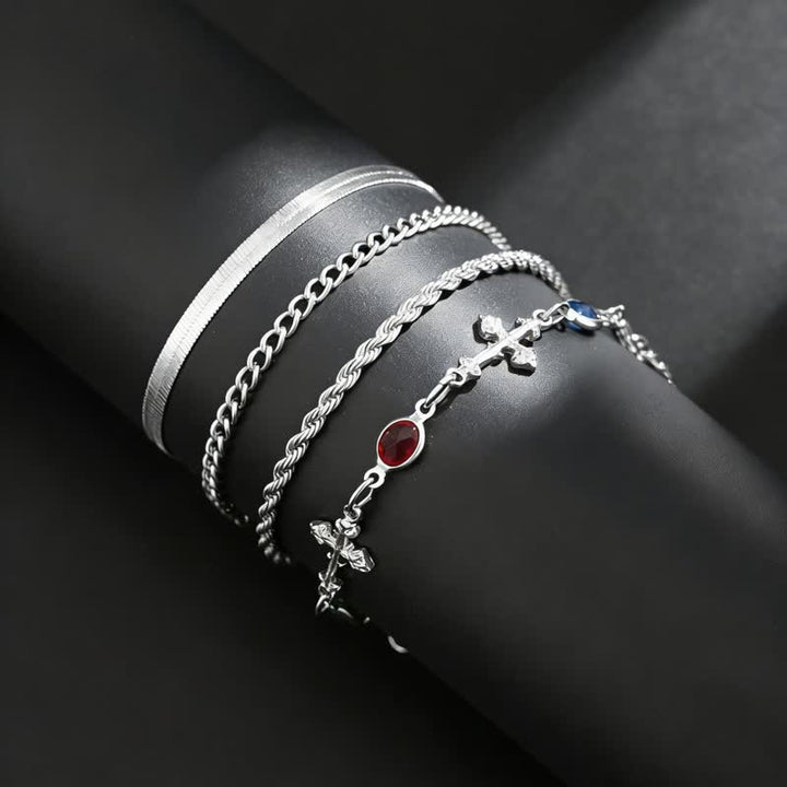 Christianartworkshop Elegant Multi-Style Cross Alloy Wrist Stack: Vessel of Quiet Devotion - image 8