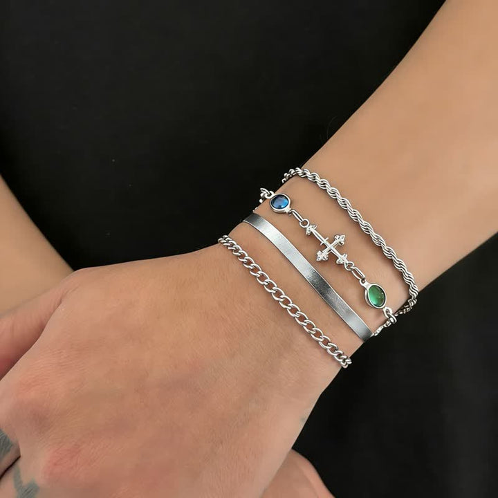 Christianartworkshop Elegant Multi-Style Cross Alloy Wrist Stack: Vessel of Quiet Devotion - image 6