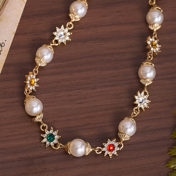 Christianartworkshop Tiered Faux Pearl Cross Chain: Token of Gentle Divine Protection - image 9