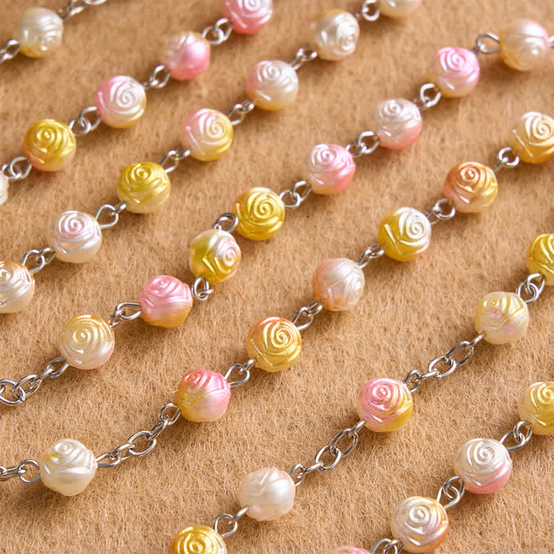 Christianartworkshop Heavenly Rose Bead Rosary With Crucifix: Badge of Steady Guidance - image 7