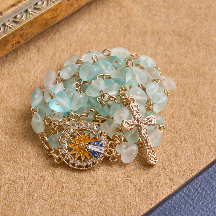 Christianartworkshop Starburst Our Lady of Luján Heart Rosary: Token of Enduring Grace - image 2