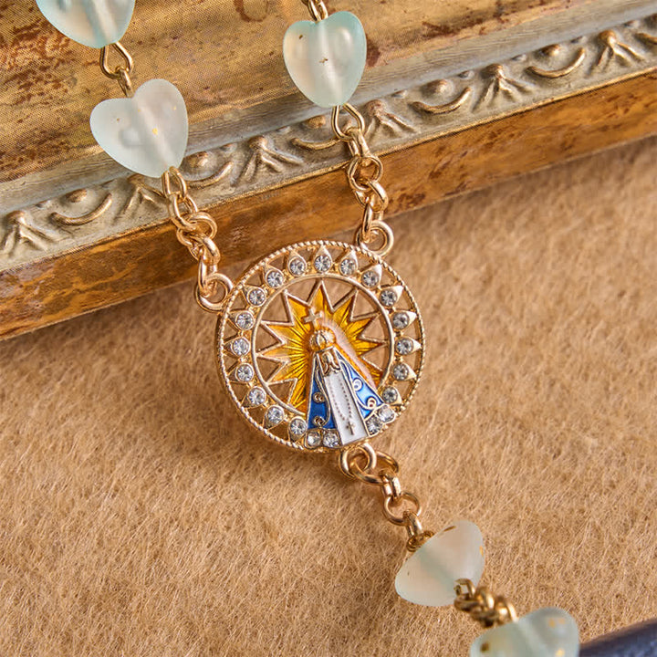 Christianartworkshop Starburst Our Lady of Luján Heart Rosary: Token of Enduring Grace - image 3