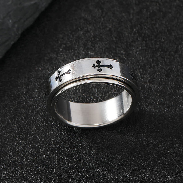 FREE Today: Rotatable Cross Stainless Steel Band Ring: Emblem of Abiding Heavenly Grace - image 7