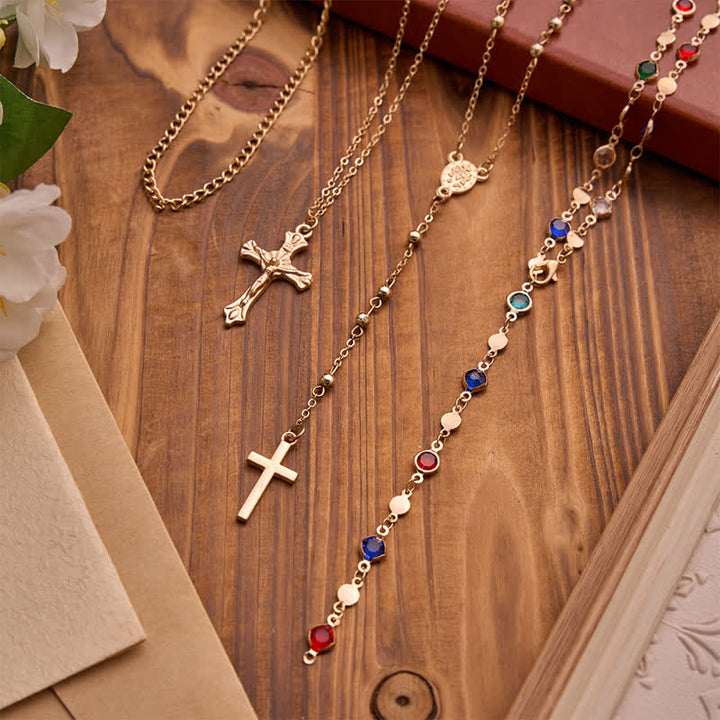 FREE Today: Layered Cross Necklace Set: Multistrand Faith & Fashion-Forward Expression - image 12