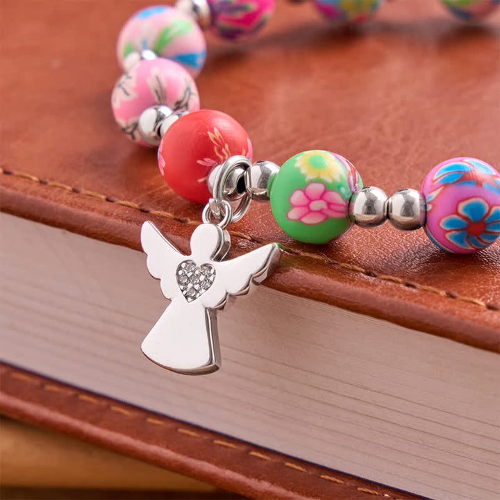 Christianartworkshop Floral Pattern Bracelet With Cross & Holy Spirit: Carrier Of Soft Divine Shelter - image 7