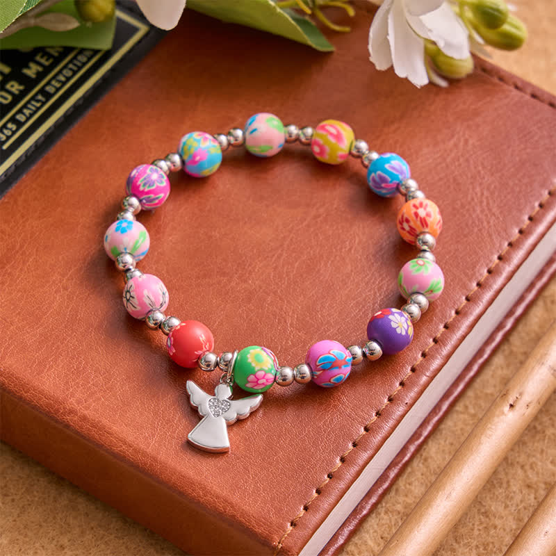 Christianartworkshop Floral Pattern Bracelet With Cross & Holy Spirit: Carrier Of Soft Divine Shelter - image 9